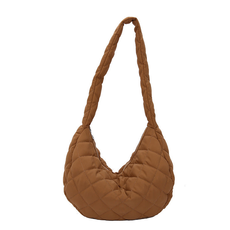 Quilted Hobo Shoulder Bag — product view 1