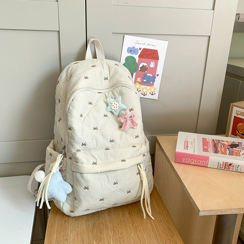 Quilted Playful Design Backpack LoungeYard — product view 6