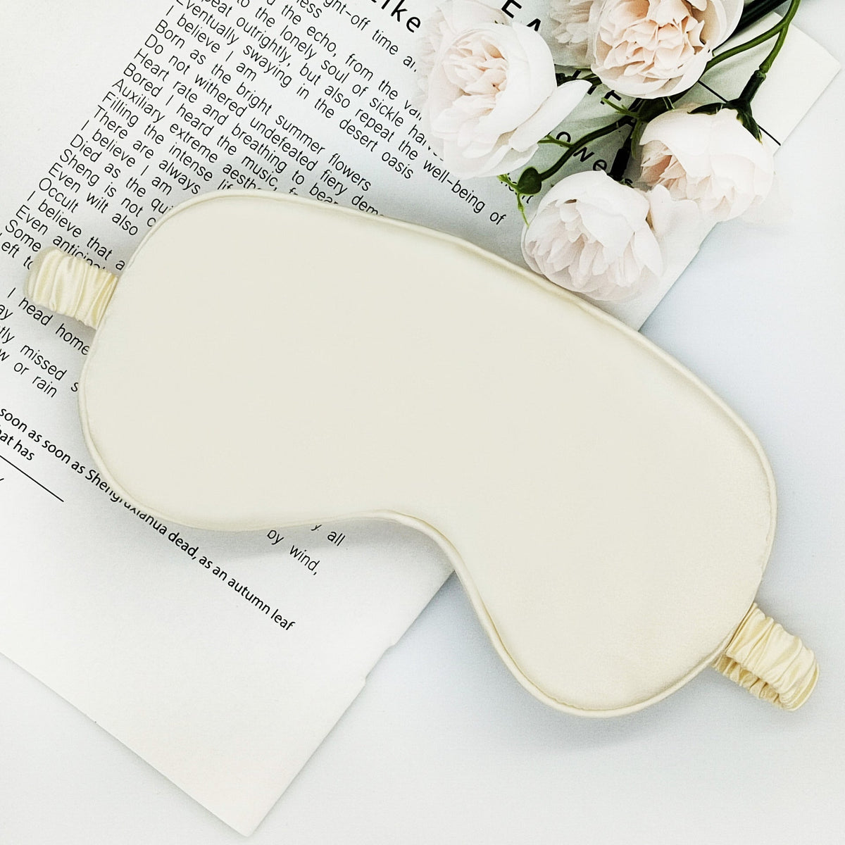 Women's ultra-soft sleep mask with extra padding and elastic satin band LoungeYard — product view 7