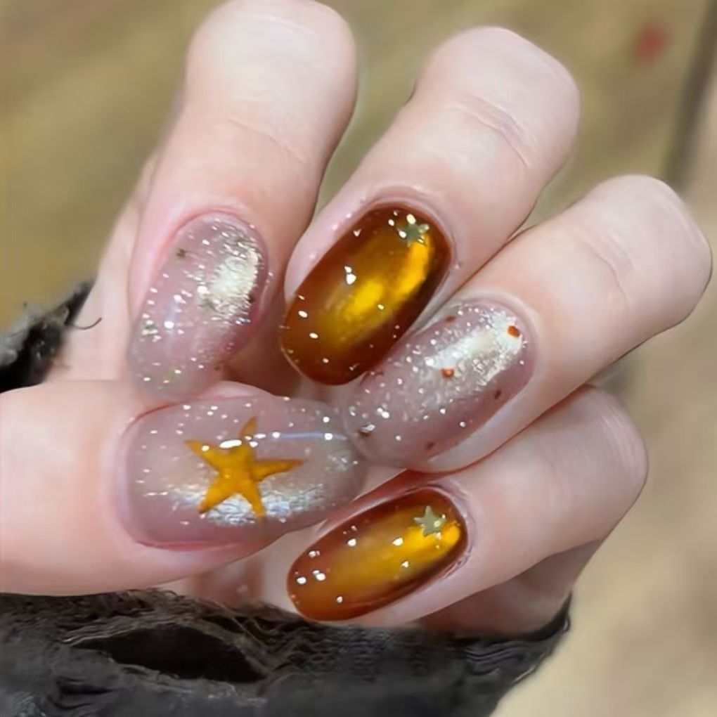 Glittery Ombré Nail Art Extensions — product view 2
