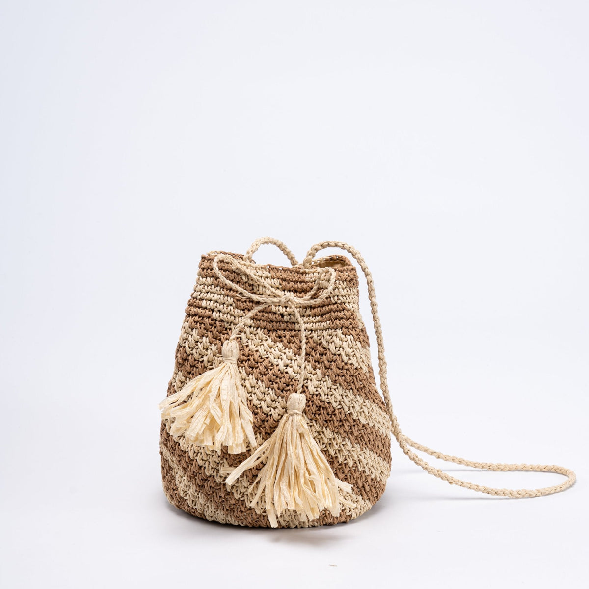 Structured Macrame Shoulder Bag LoungeYard — product view 1
