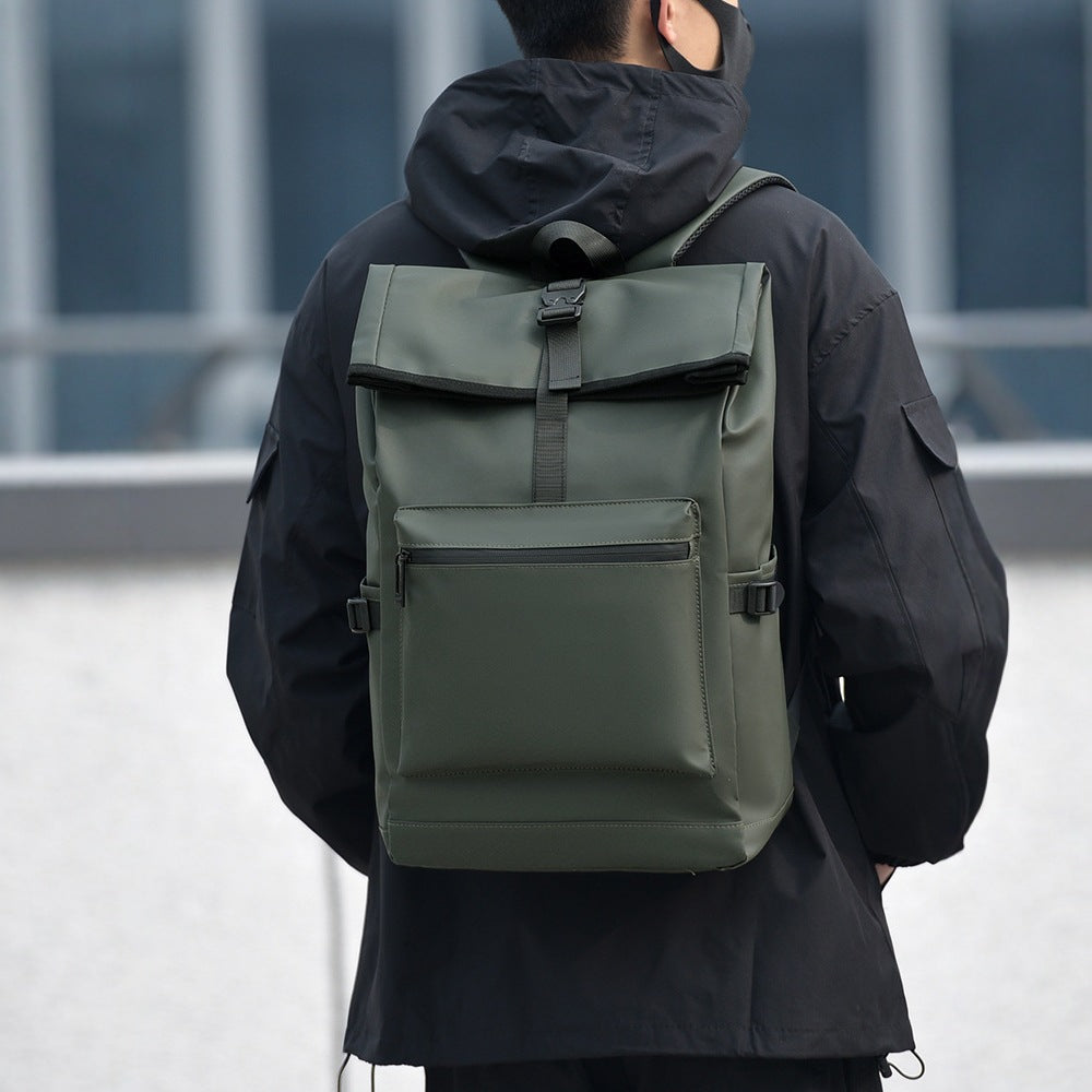 Waterproof Roll-Top Urban Backpack LoungeYard — product view 2