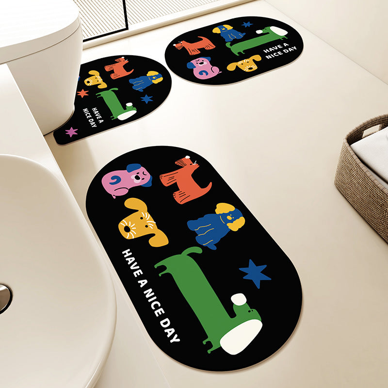 Fun Character Bath Mat Set — product view 3