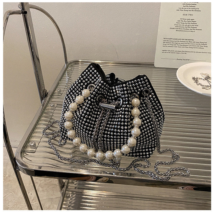 Elegant Beaded Drawstring Handbag — product view 3