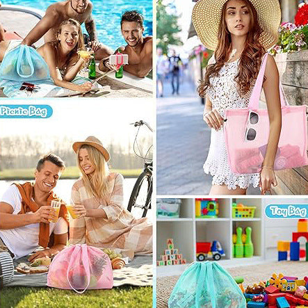 Breathable shopping bag with drawstring LoungeYard — product view 2