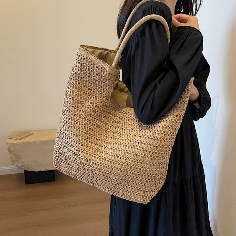 Structured Macrame Shopper LoungeYard — product view 1