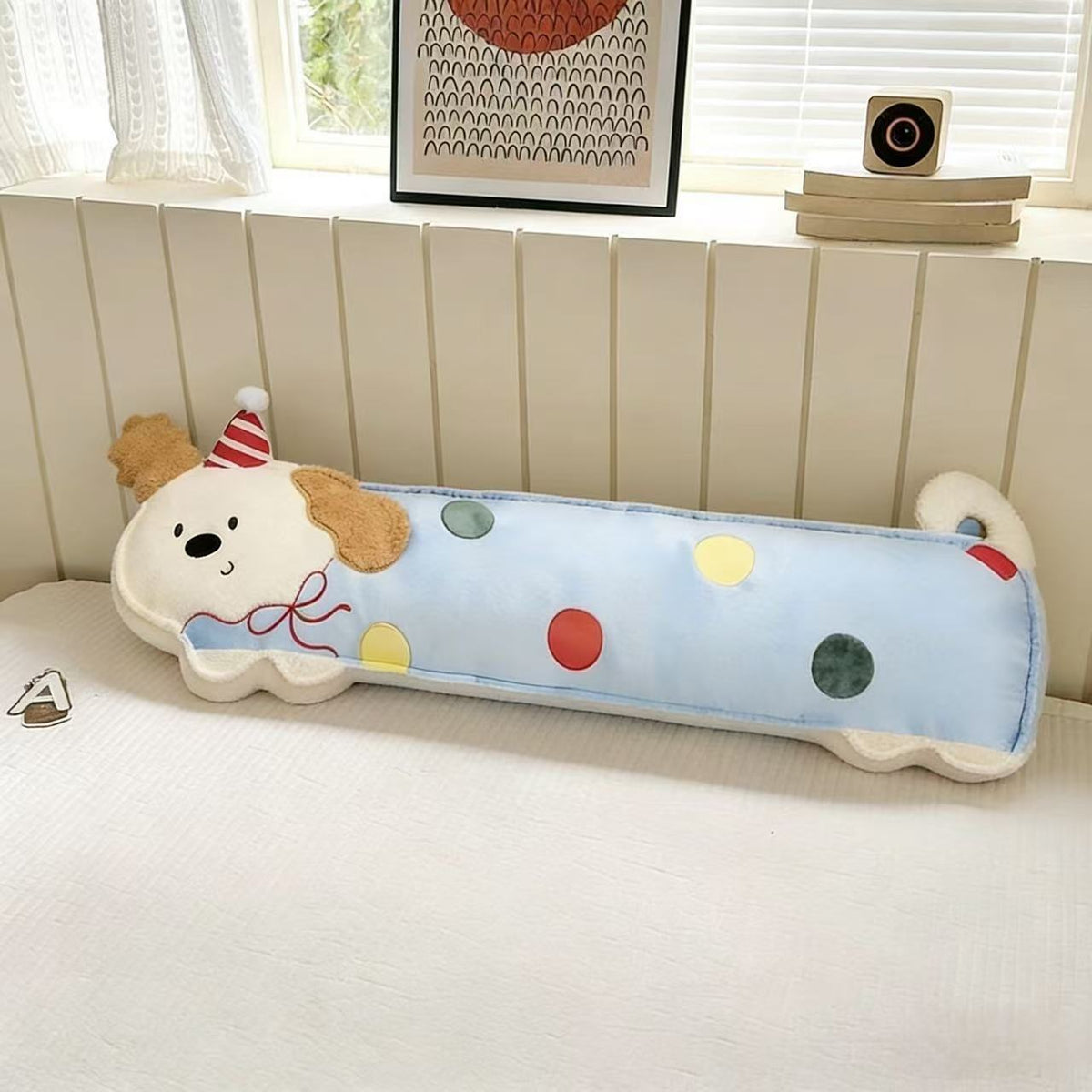 Oversized cuddly dog body pillow — product view 2