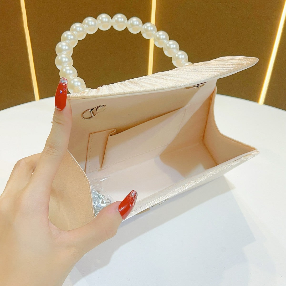 Elegant Pleated Evening Clutch — product view 3