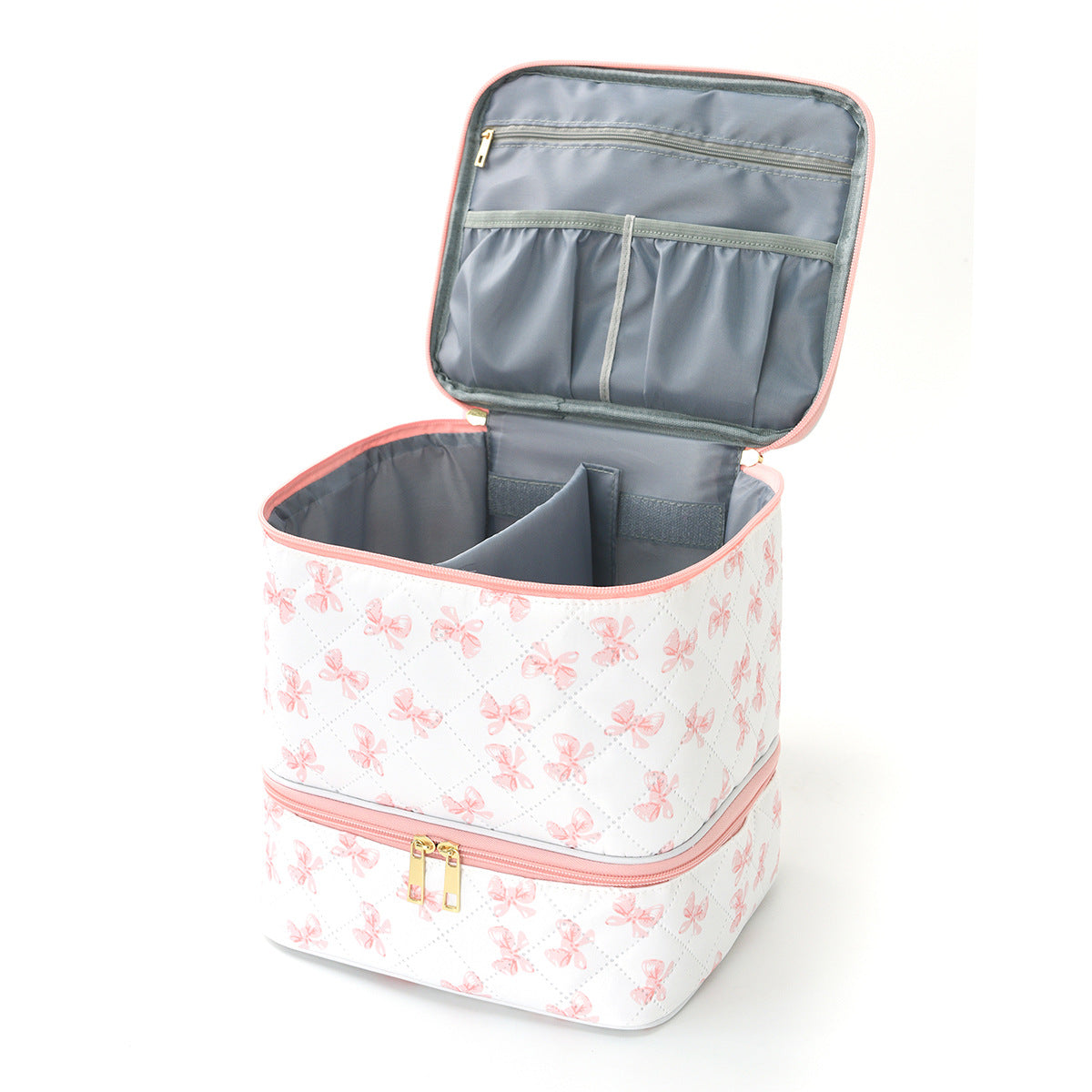 Cosmetic Organizer Bag with Practical Divided Design LoungeYard — product view 2