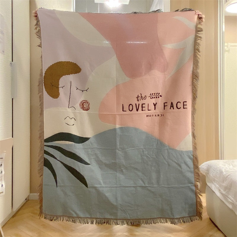 Artistic Patterned Throw Blanket — product view 5