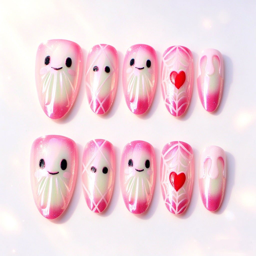 Playful Cartoon Jellyfish Press-On Nails — product view 6