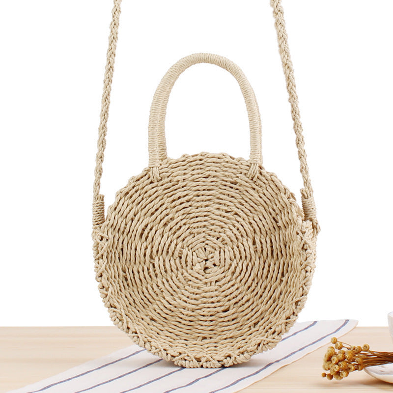 Round Bast Crossbody Bag with Practical Lining LoungeYard — product view 7