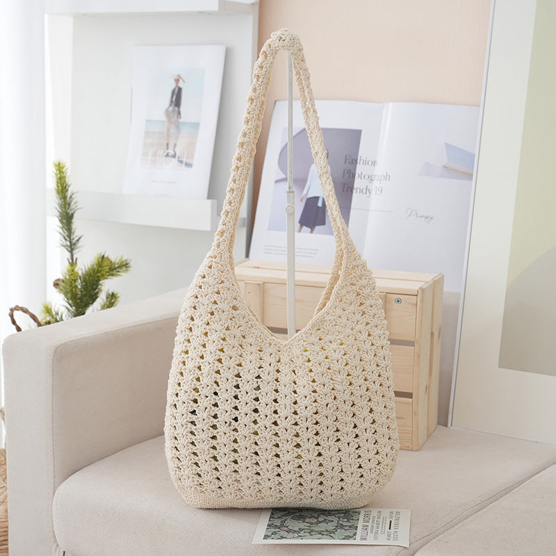 Handcrafted Net Shoulder Bag LoungeYard — product view 3