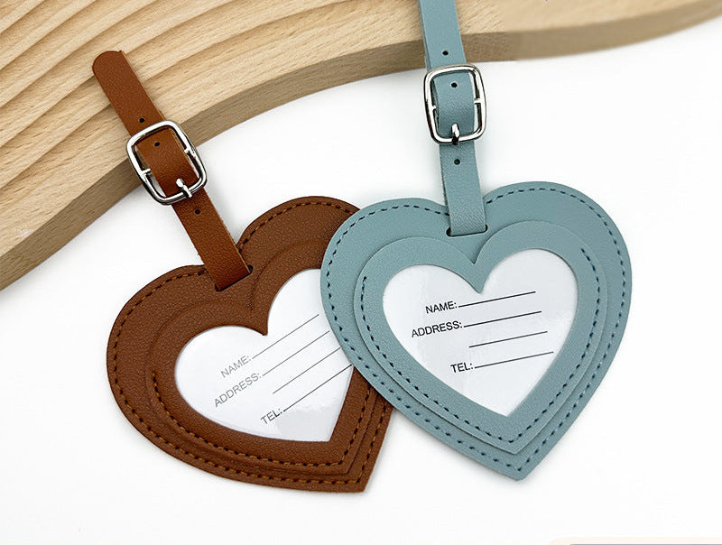 Heart-Shaped Luggage Tag LoungeYard — product view 1