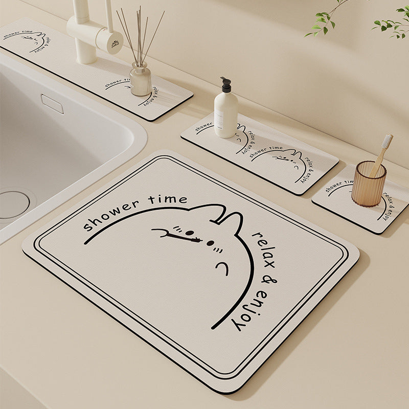 Cartoon Bear-Themed Bath Mat — product view 3