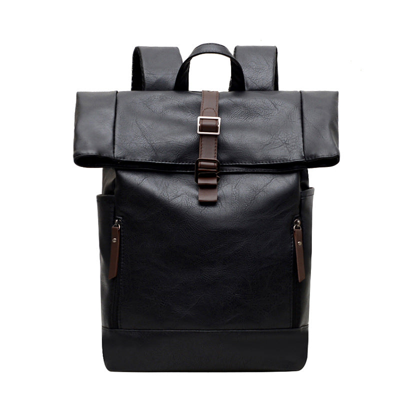 Vintage Style Leather Backpack LoungeYard — product view 1