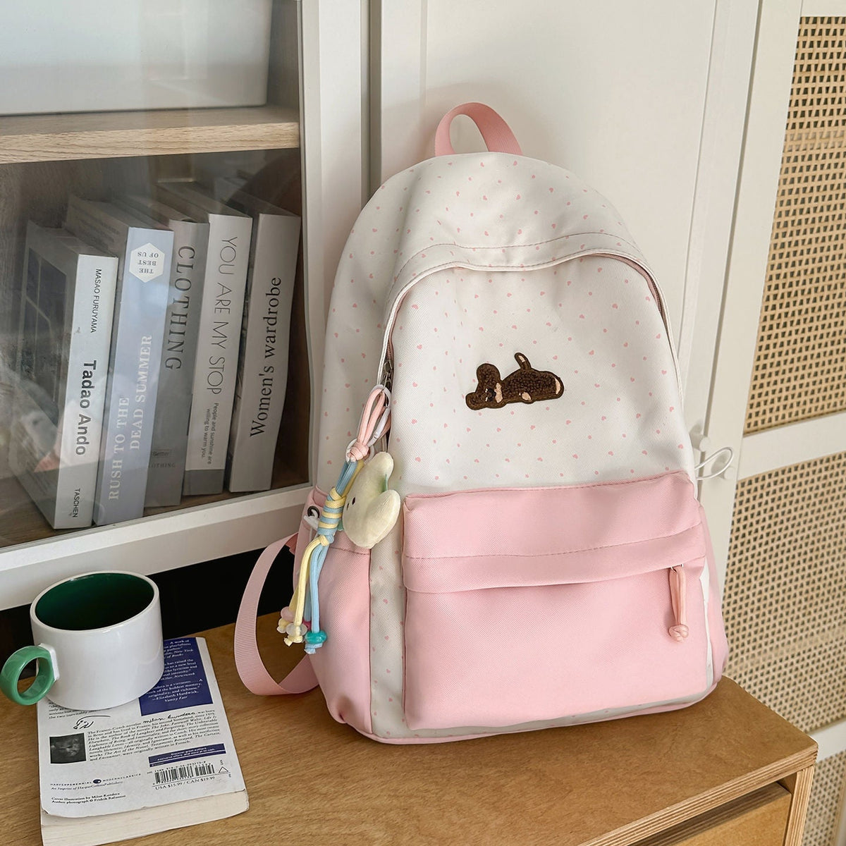 Playful Polka Dot Animated Backpack LoungeYard — product view 6