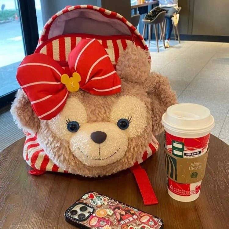 Plush backpack with playful animal design LoungeYard — product view 1