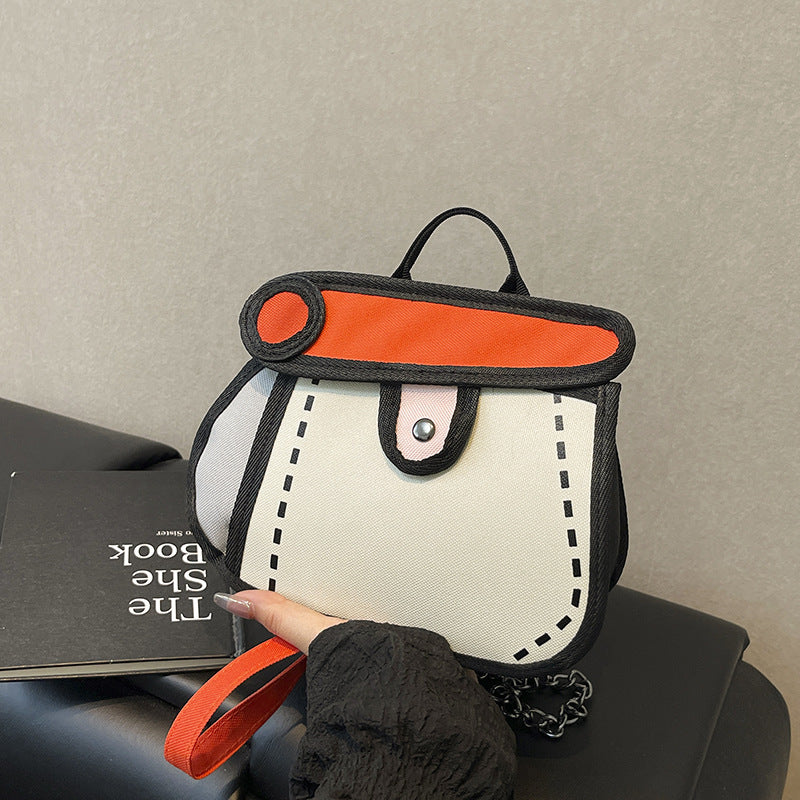 Trendy Cartoon-Style Mini Backpack LoungeYard — product view 7