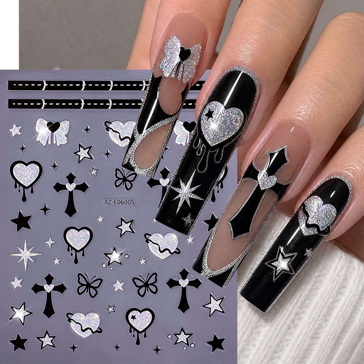 Halloween-Themed Nail Art Sticker Set  1791507032 — product view 6