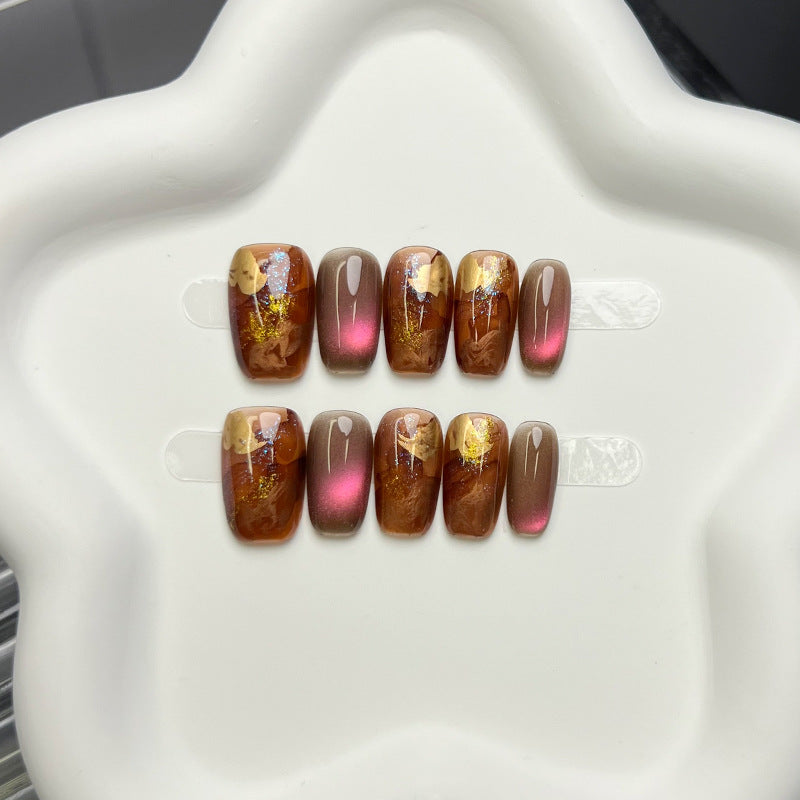 Artistic Gradient Press-On Nail Tips — product view 1
