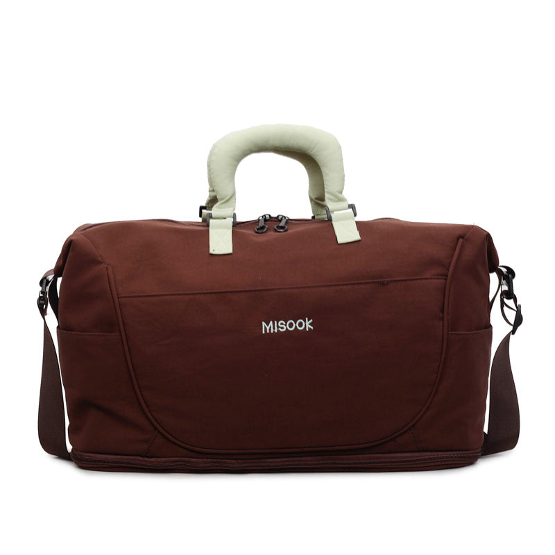 Stylish Leather Travel Duffel Bag — product view 5