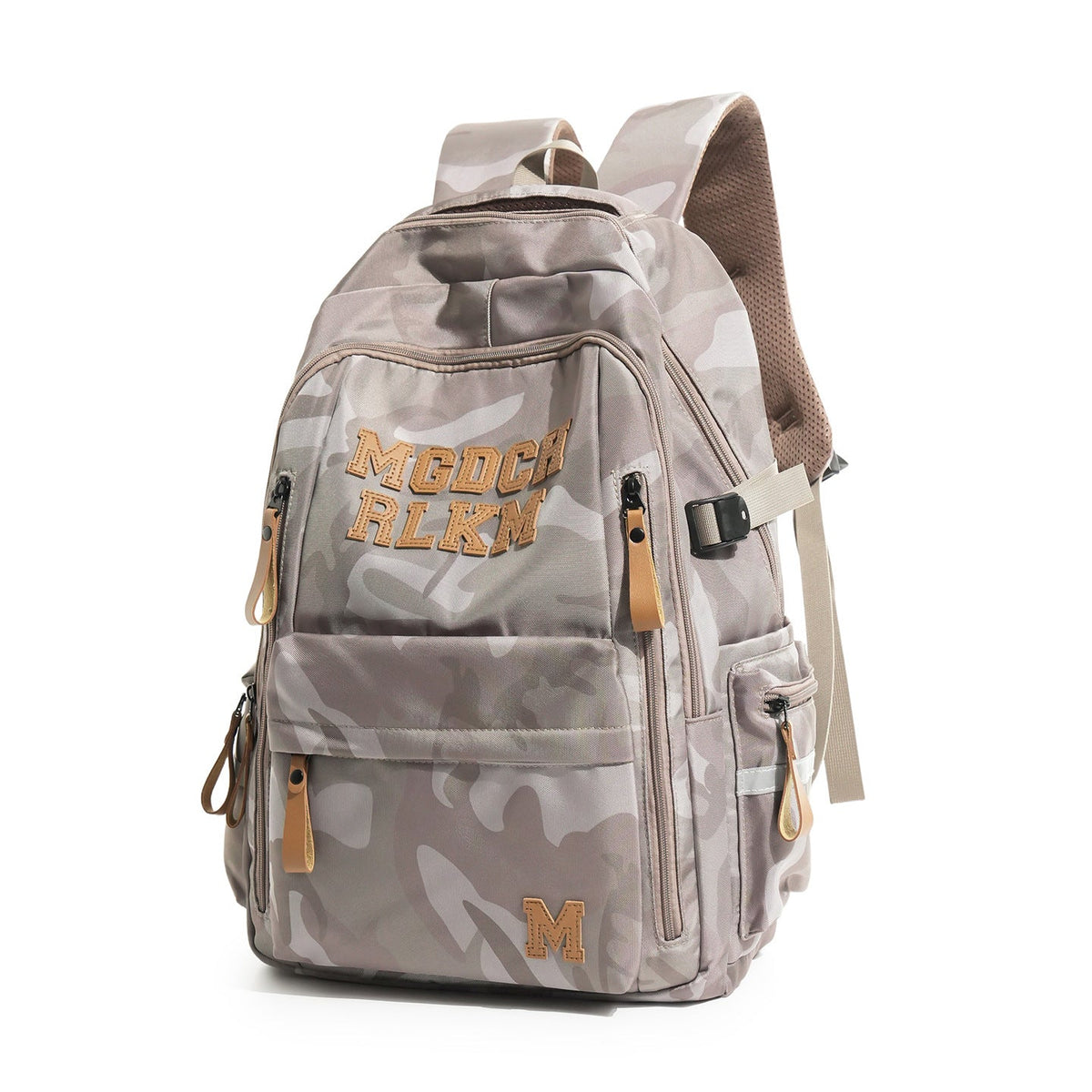 Multi-Pocket Camouflage Backpack LoungeYard — product view 5