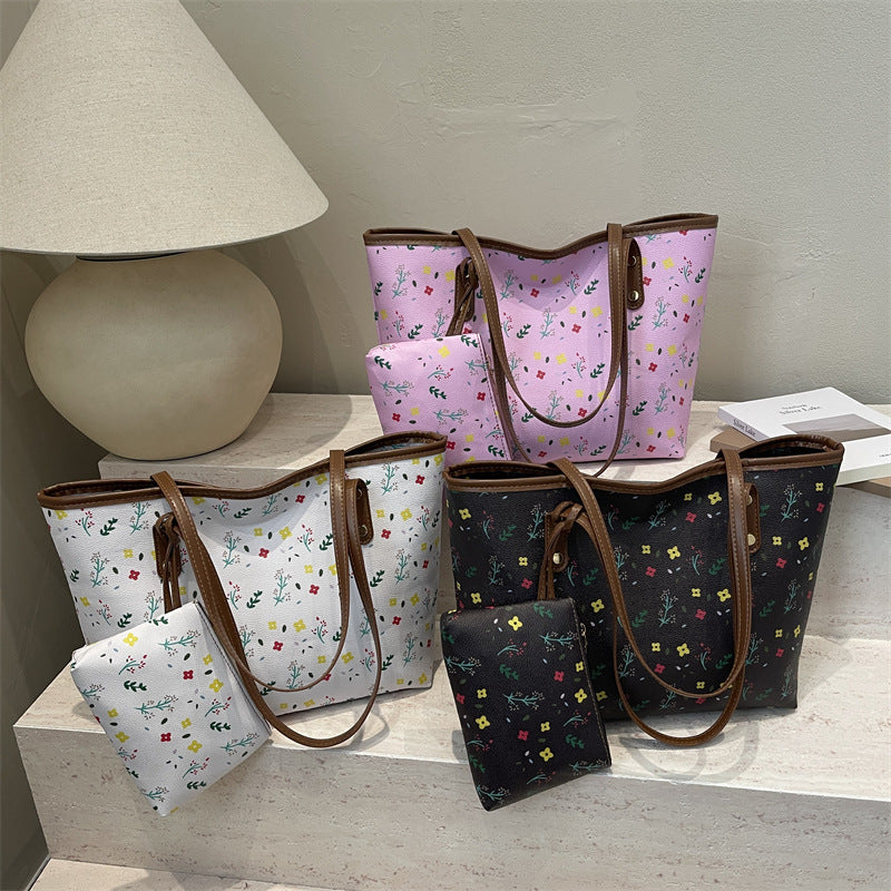 WoFloral Patterned Beach Tote Bag LoungeYard — product view 1