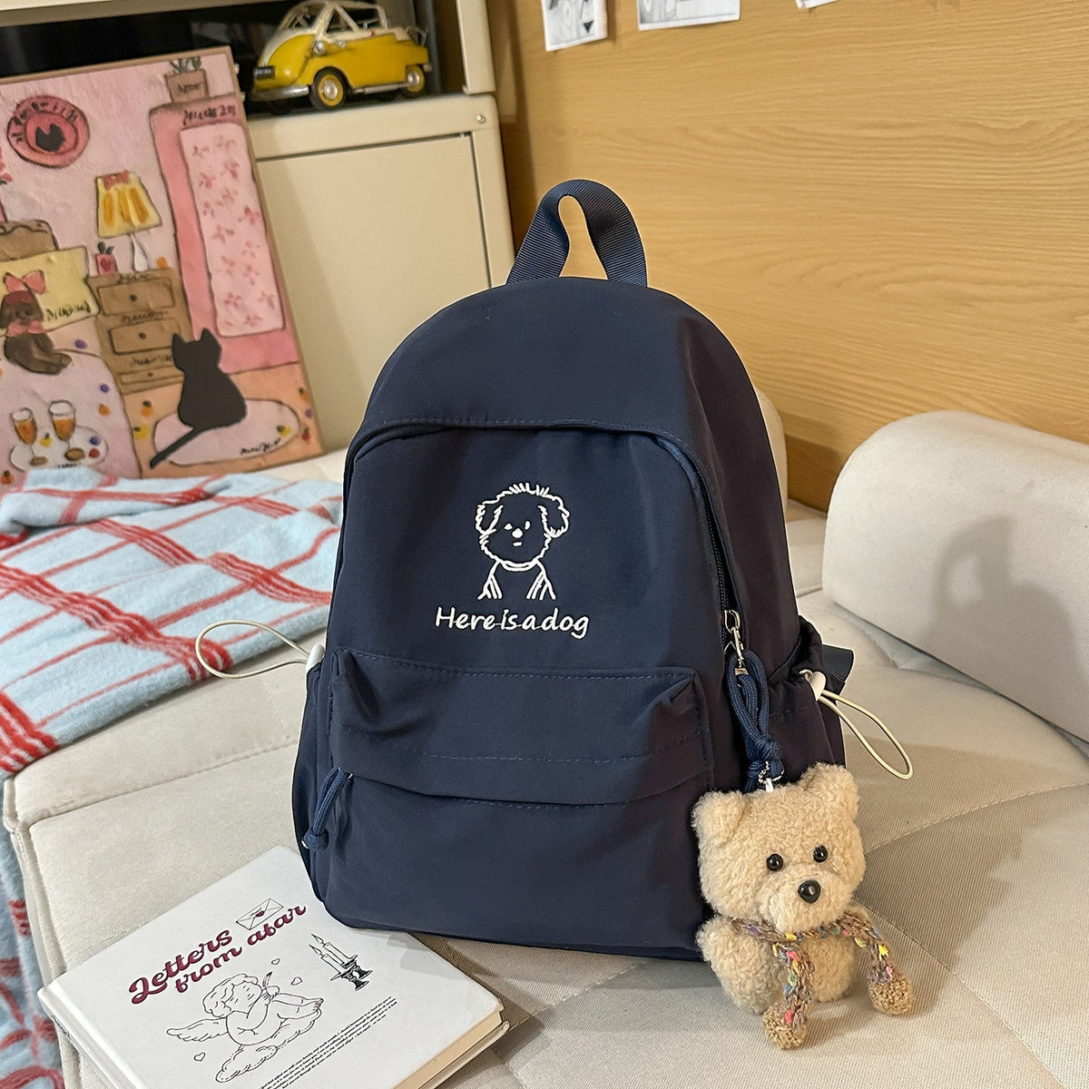 Playful Illustrated Casual Backpack LoungeYard — product view 6