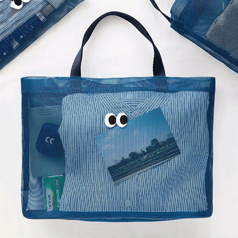 Practical beach bag with mesh structure LoungeYard — product view 4