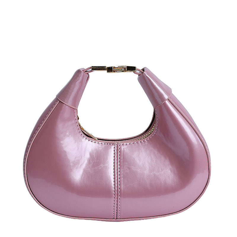 Glossy Patent Leather Evening Handbag LoungeYard — product view 7