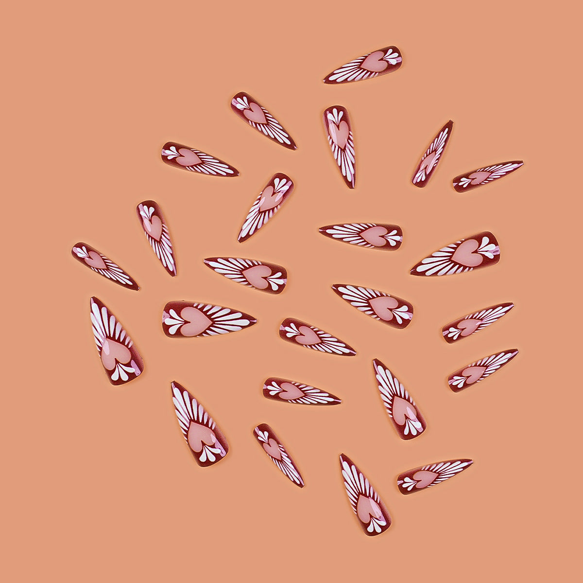 Heart-Inspired Press-On Nail Art Extensions — product view 3