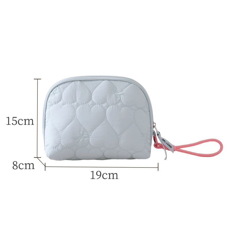Heart-Quilted Makeup Bag LoungeYard — product view 7