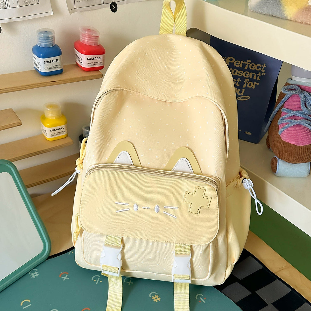 Fun Cat-Themed Backpack LoungeYard — product view 6