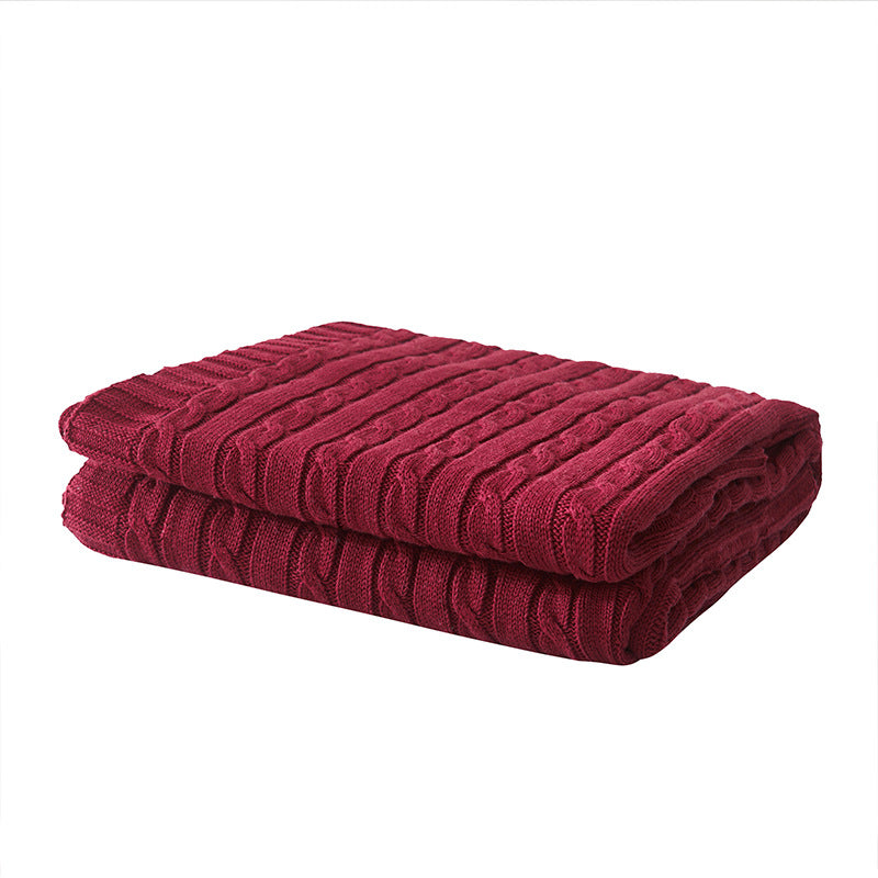 Cable Knit Throw Blanket — product view 4