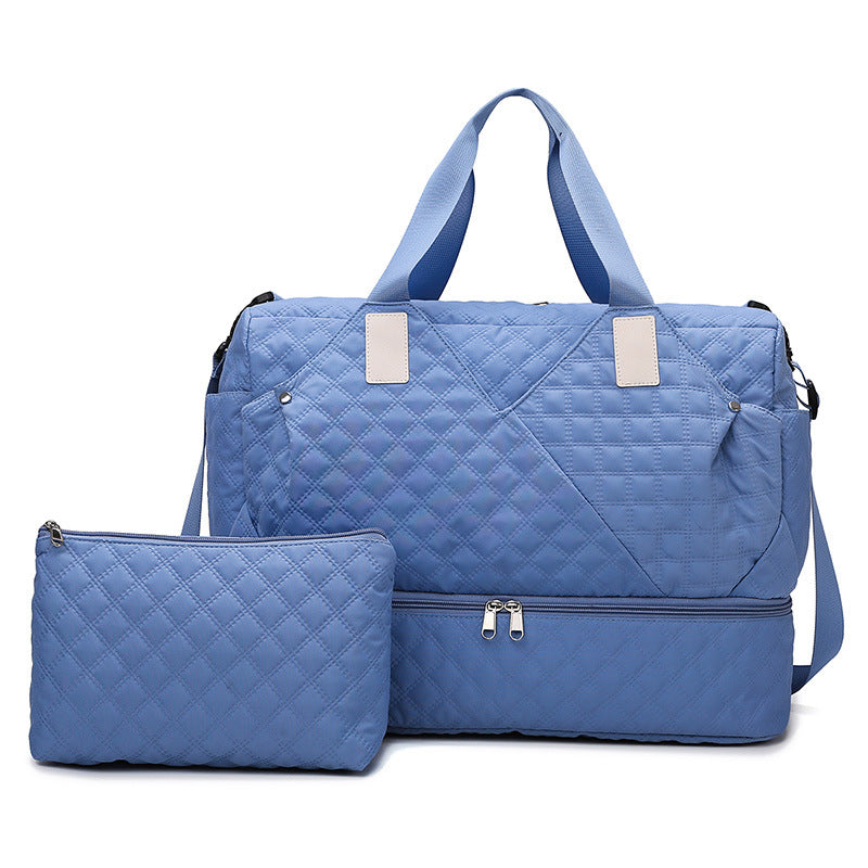 Quilted Multitasking Travel Duffle Bag LoungeYard — product view 5