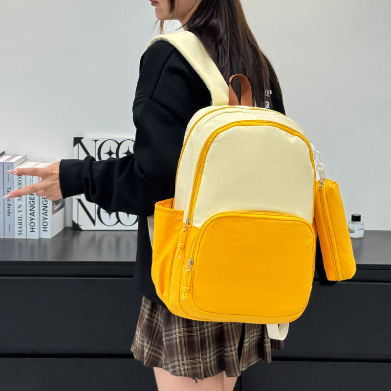 Multifunctional backpack with integrated laptop compartment and practical compartment system LoungeYard — product view 1