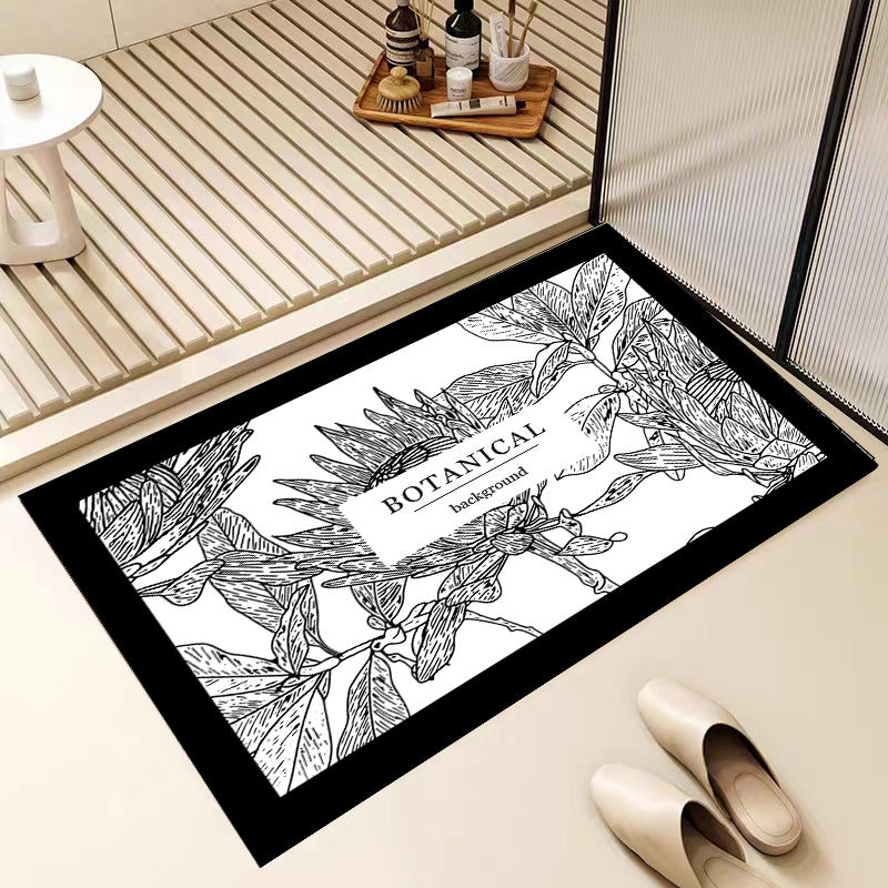 Floral Patterned Bath Mat — product view 2