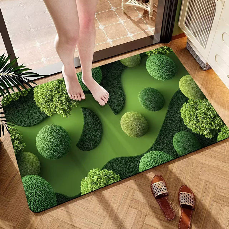 Decorative Plush Bath Mat — product view 3