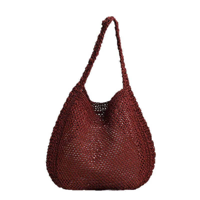 Hand-knotted net tote bag LoungeYard — product view 5