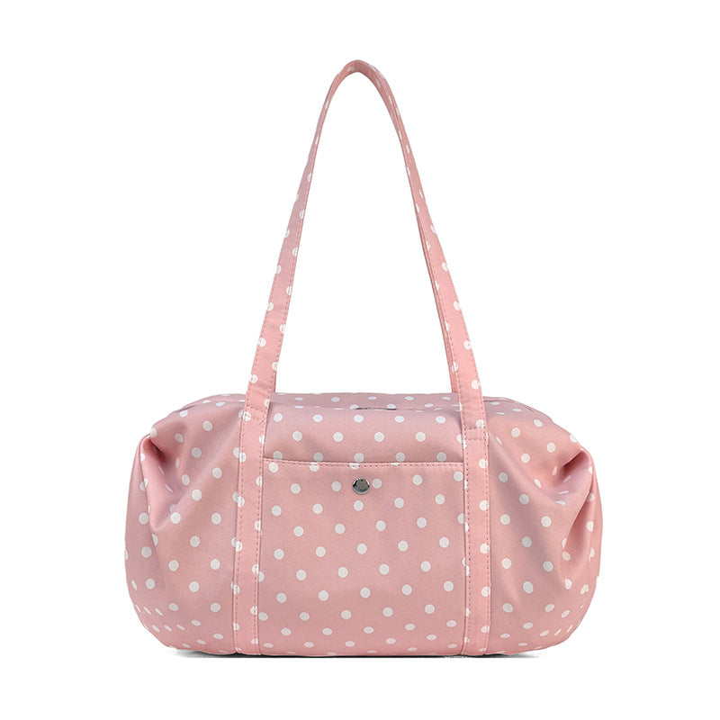 Spacious Polka Dot Travel Tote — product view 5