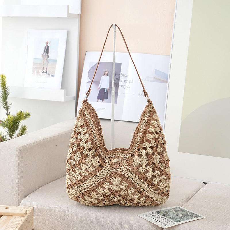 Handmade shoulder bag made from natural materials LoungeYard — product view 7