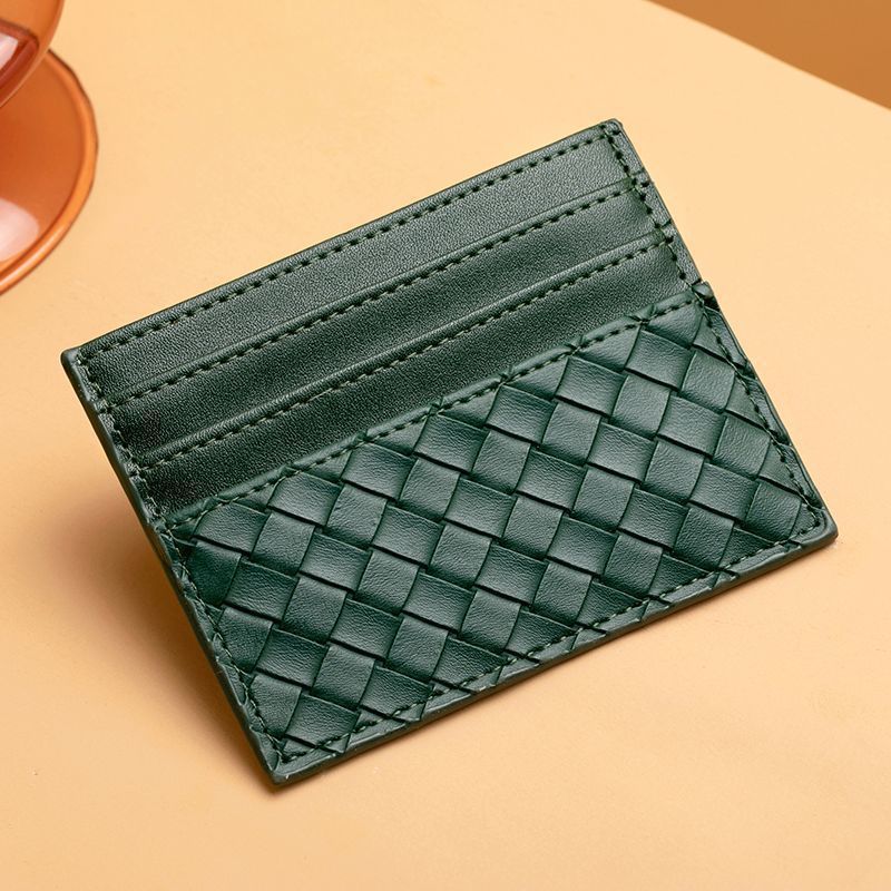 Woven Leather Cardholder LoungeYard — product view 4