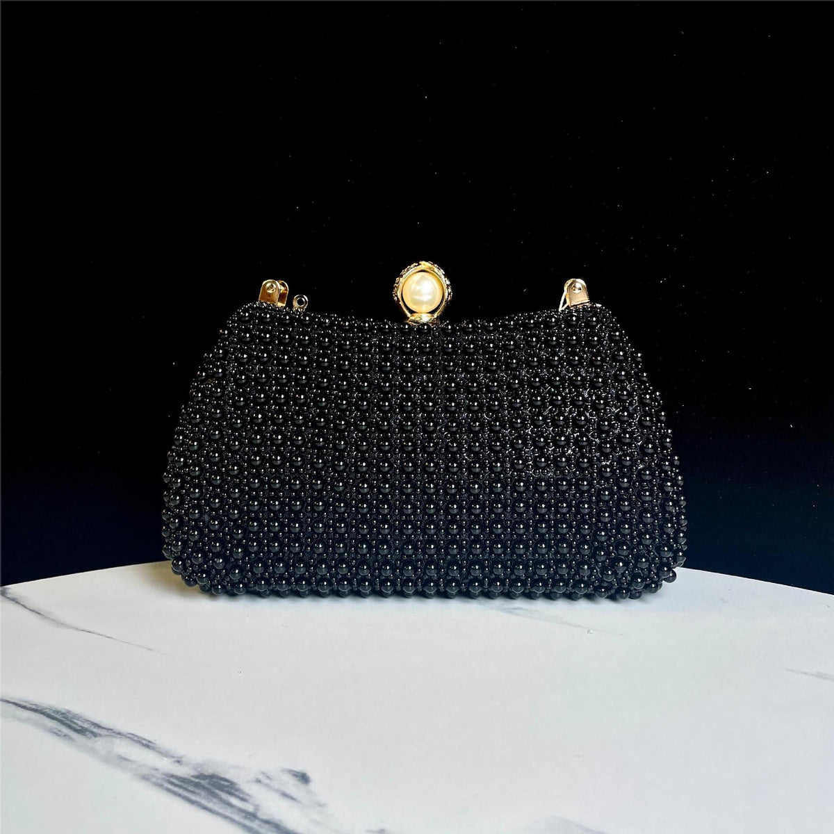 Pearl Beaded Evening Handbag — product view 7
