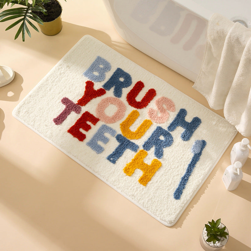 Fun Typography Bath Mat — product view 5