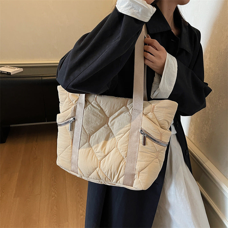 Quilted Multi-Pocket Tote Bag — product view 7