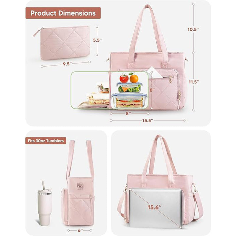 Insulated Multi-Pocket Lunch Tote LoungeYard — product view 2