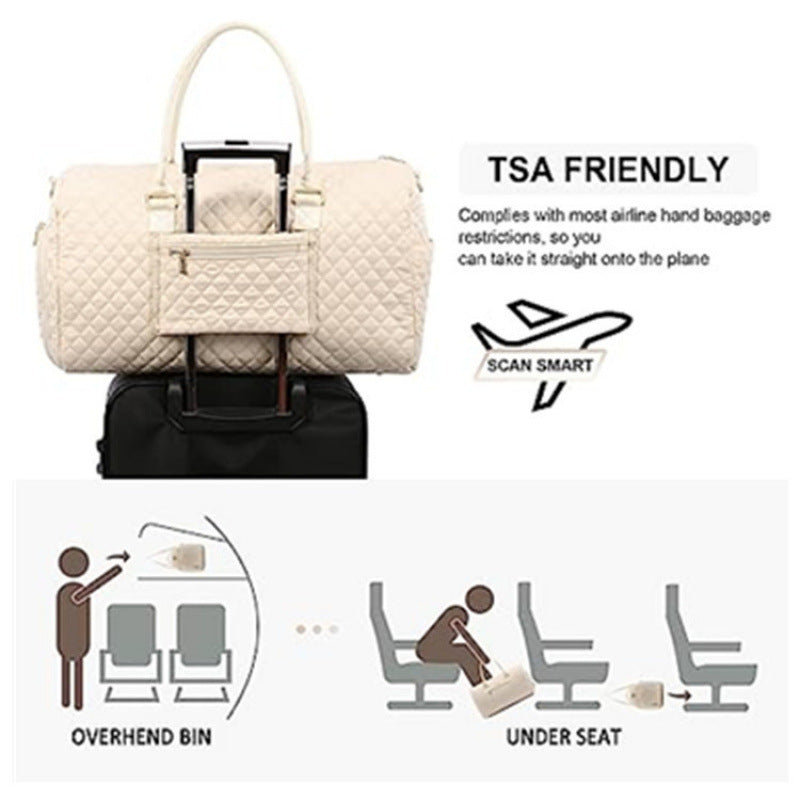 Quilted Weekender Duffle Bag LoungeYard — product view 7