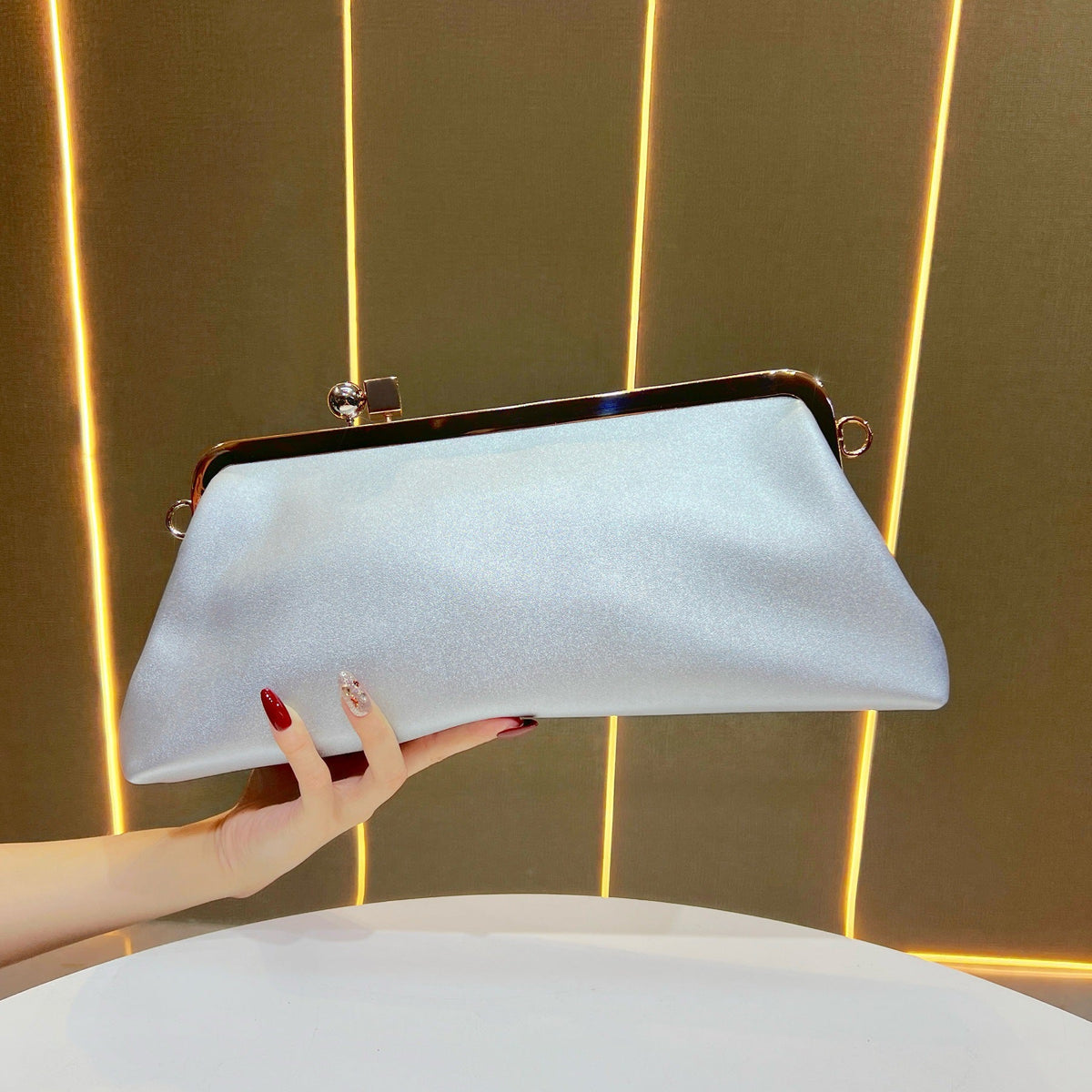 Stylish Satin Evening Clutch — product view 6