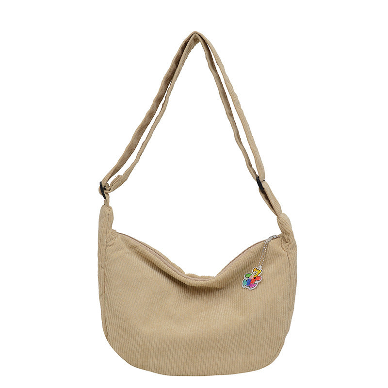 Casual Corduroy Shoulder Bag — product view 4